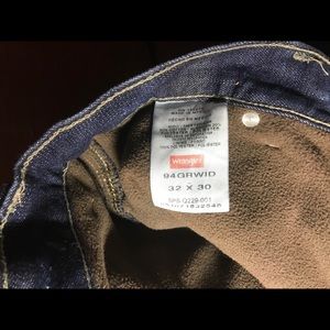 Wrangler Fleece Lined Carpenter Jeans 32 x 30